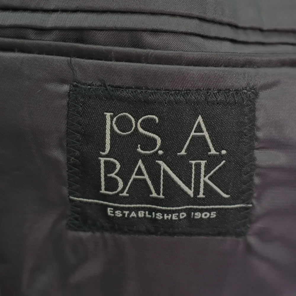 Jos‎ A Bank Wool Gray Blazer 2 Button 42R Tagged 43R